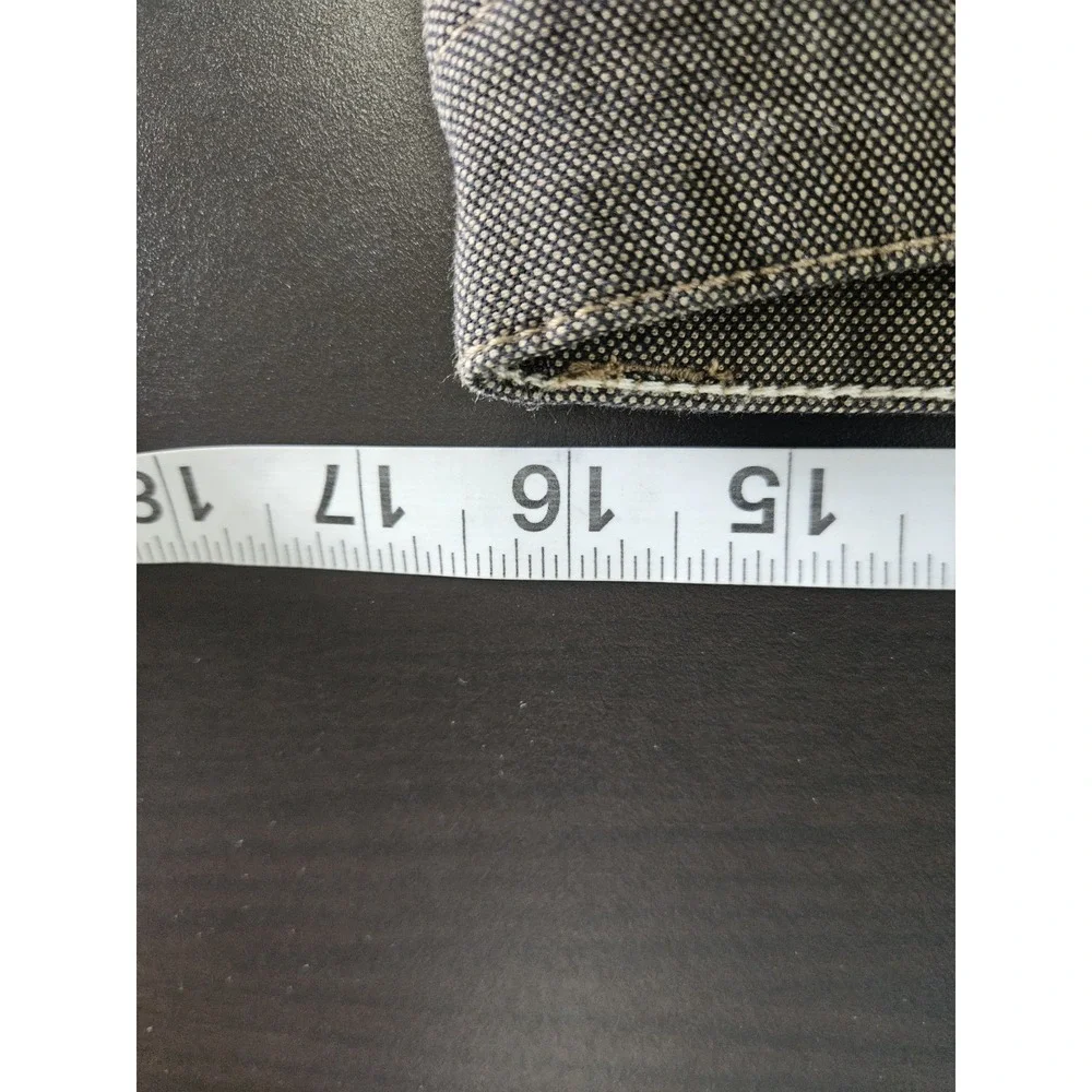 Blend Men's Pants 32x32 Brown Textured Straight Leg Casual Denim‎ Look